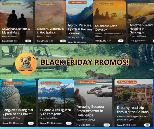 🤩💥🔥💸🚨 | The Black Friday deals are here! Be first, travel 70% off.  🏝🛳✈️💌