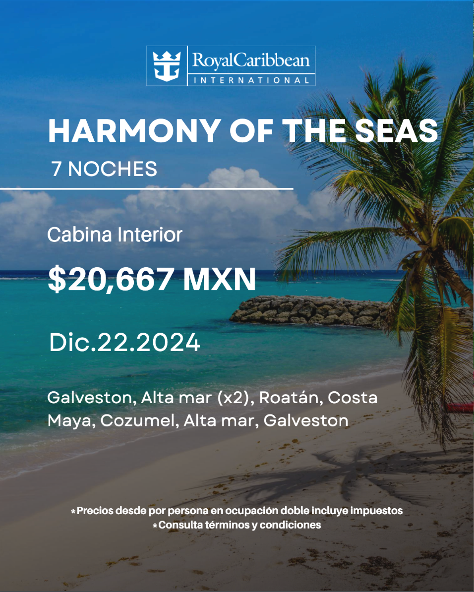 Royal Caribbean 2024 Deals in mexican pesos!