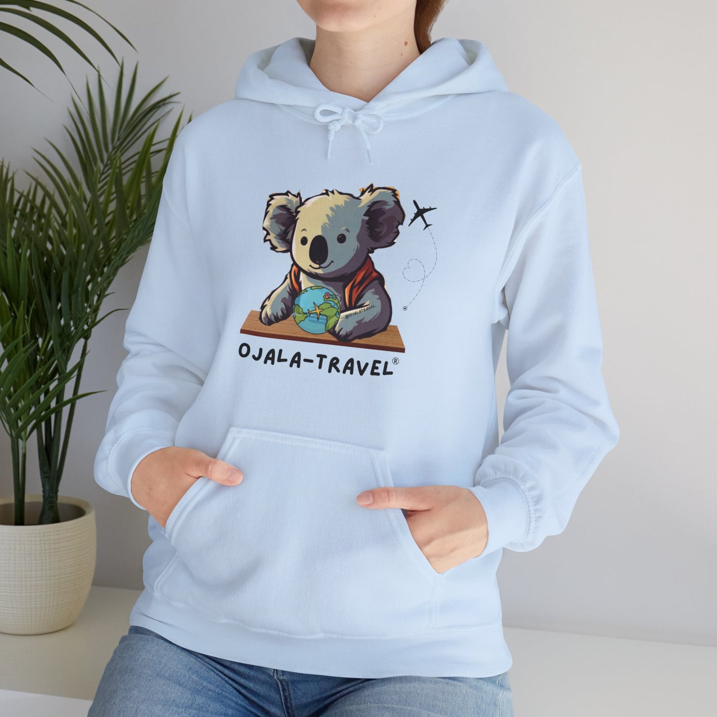 Linda sudadera con capucha unisex OJALA TRAVEL