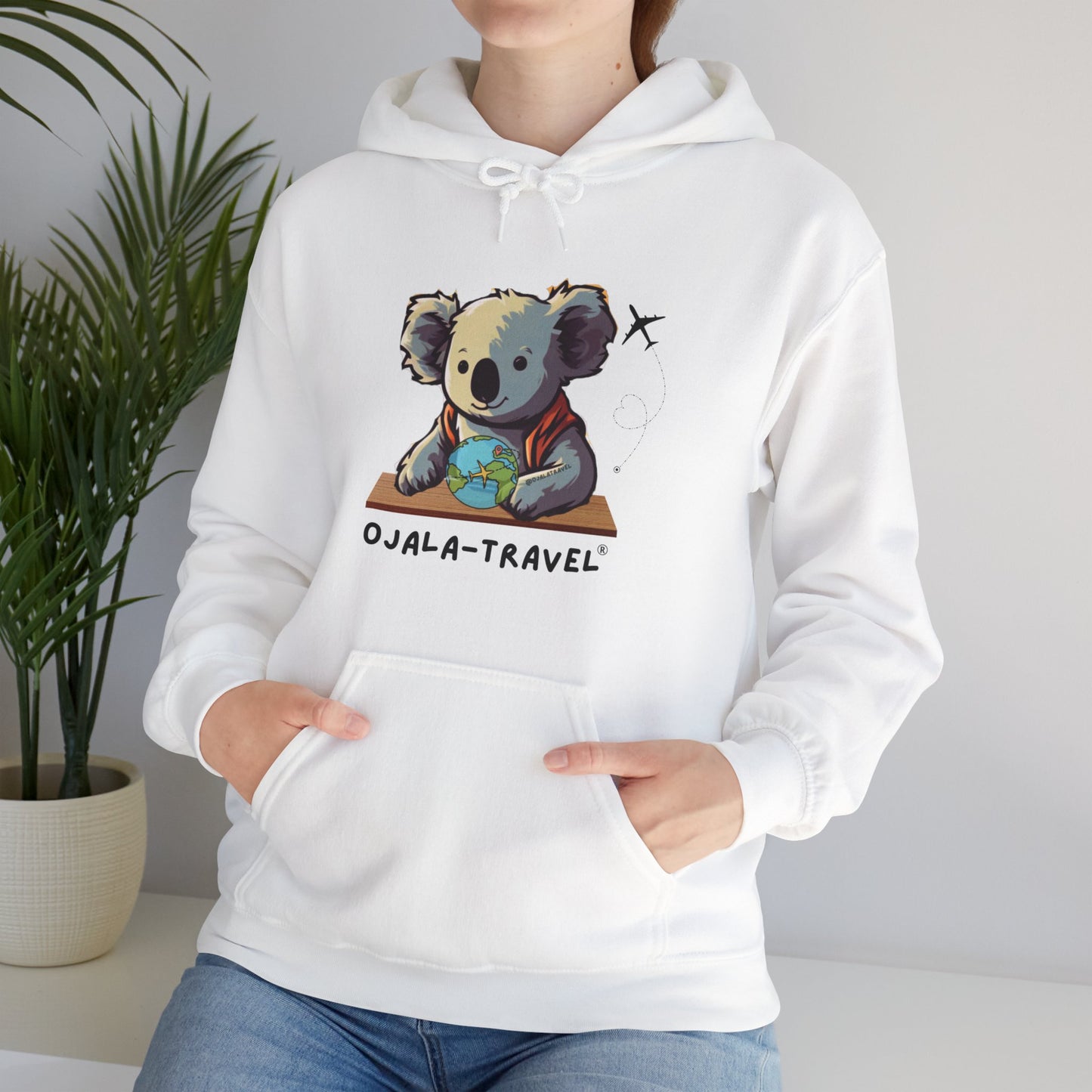 Linda sudadera con capucha unisex OJALA TRAVEL