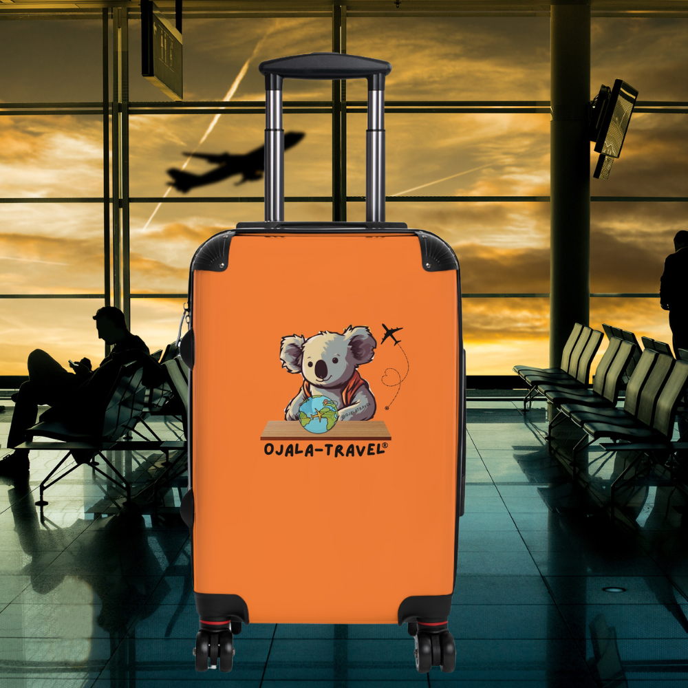 Orange koala Suitcase