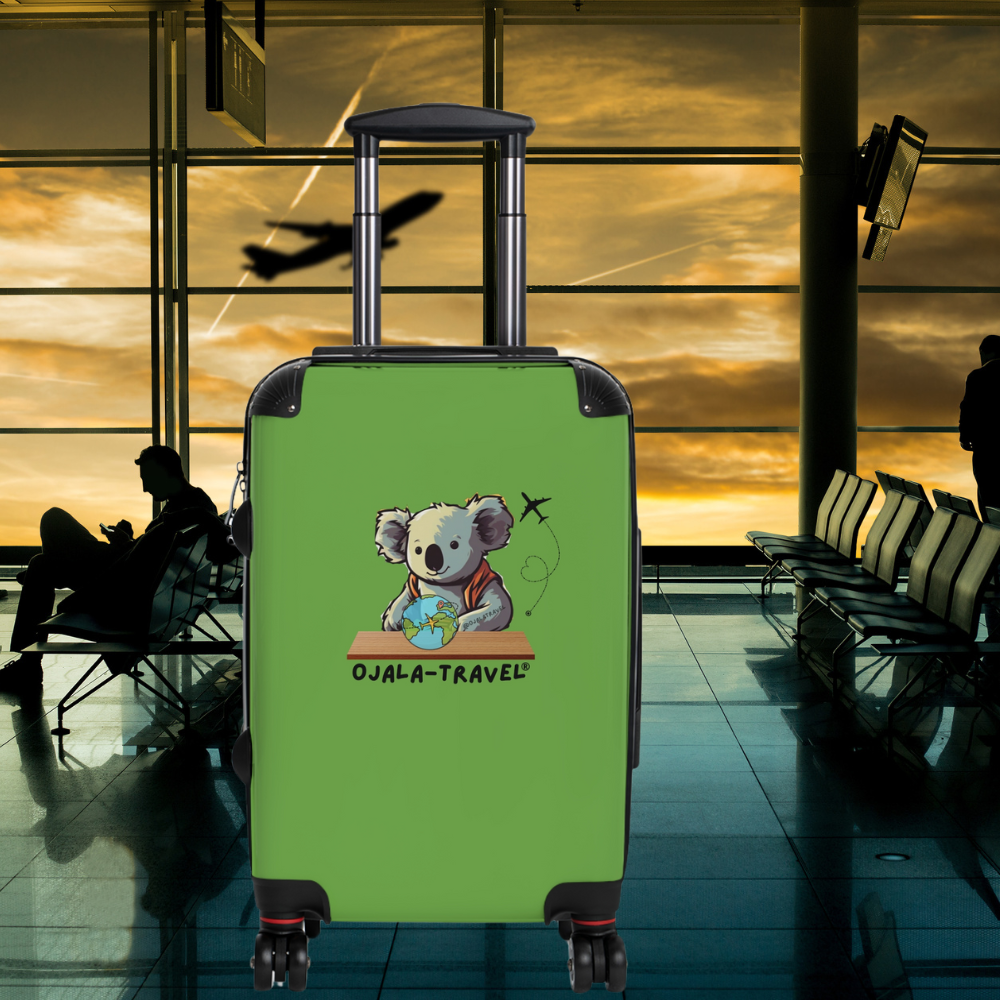 Green koala Suitcase